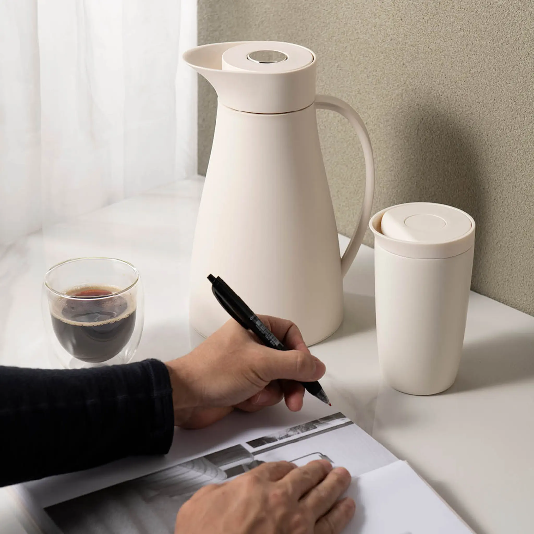 Modern House Lundi Termoskannu 1 L Creme