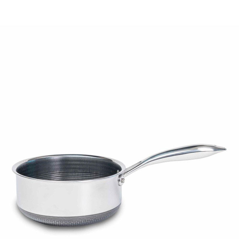 Hexclad Hybrid Kastrull med Lock, 1,9 L Silver/Svart