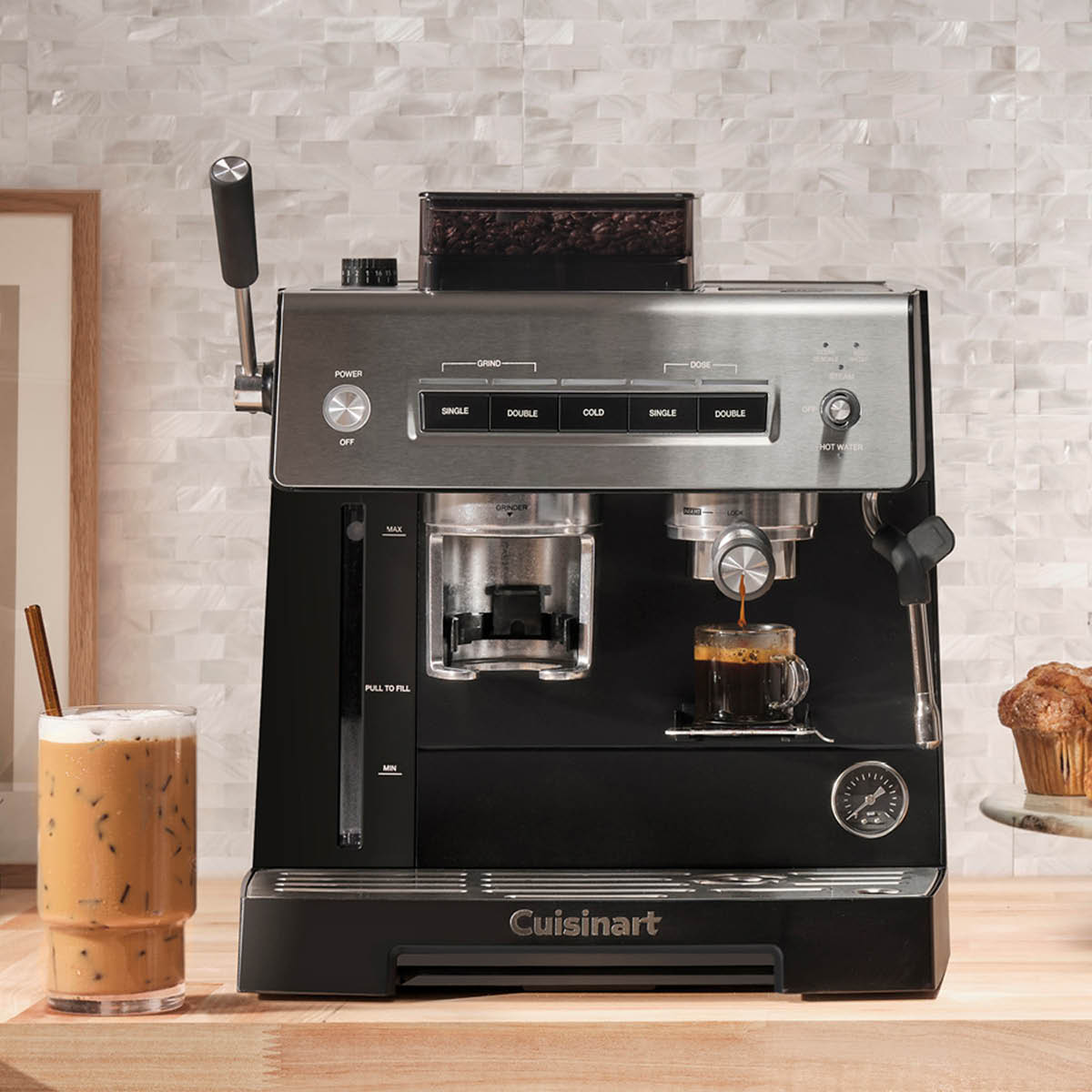 Cuisinart Espresso Bar Grind&Brew espressomaskin med kvarn EM640E 2,2 L