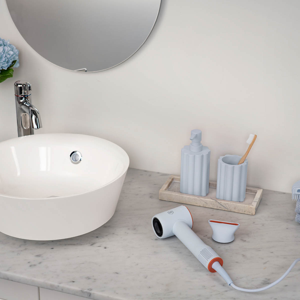 OBH Nordica Blumia hårføner 1300 W Dawn lyseblå