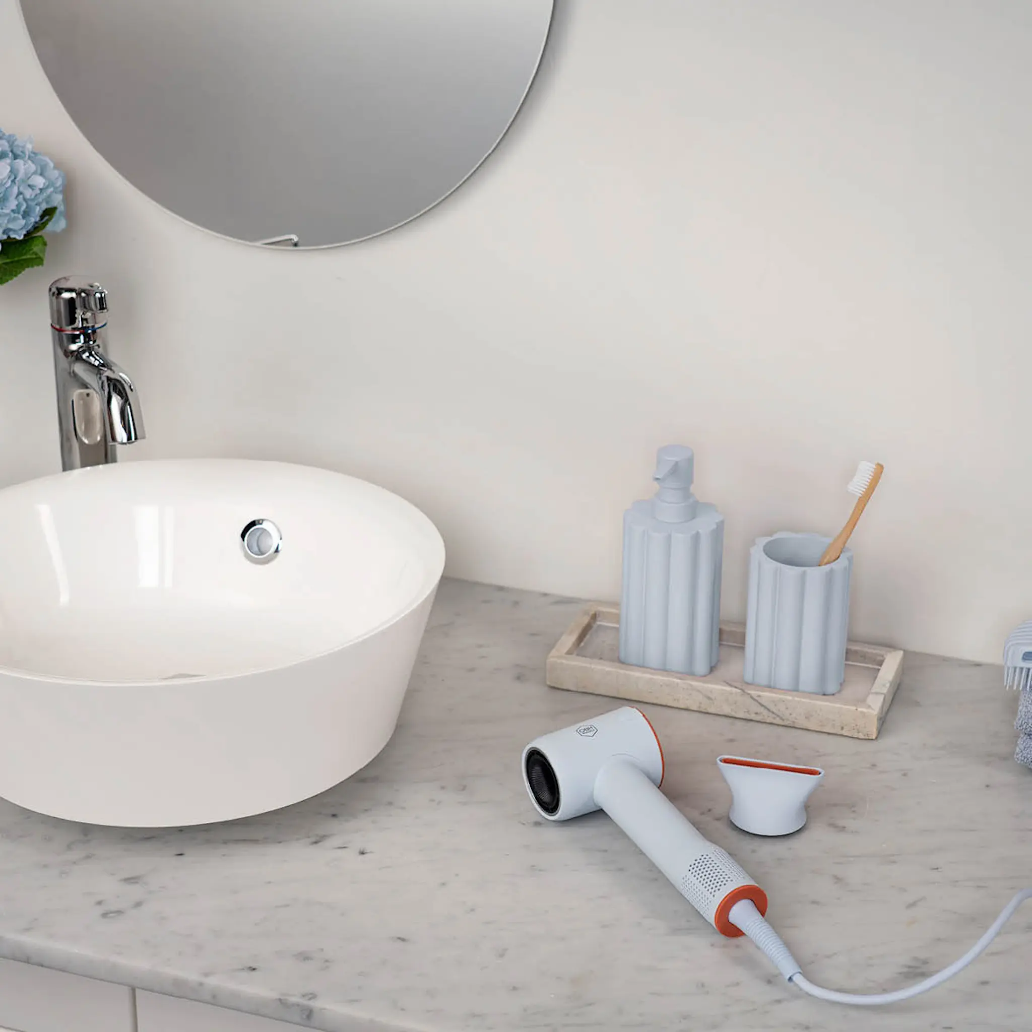 OBH Nordica Blumia hårføner 1300 W Dawn lyseblå
