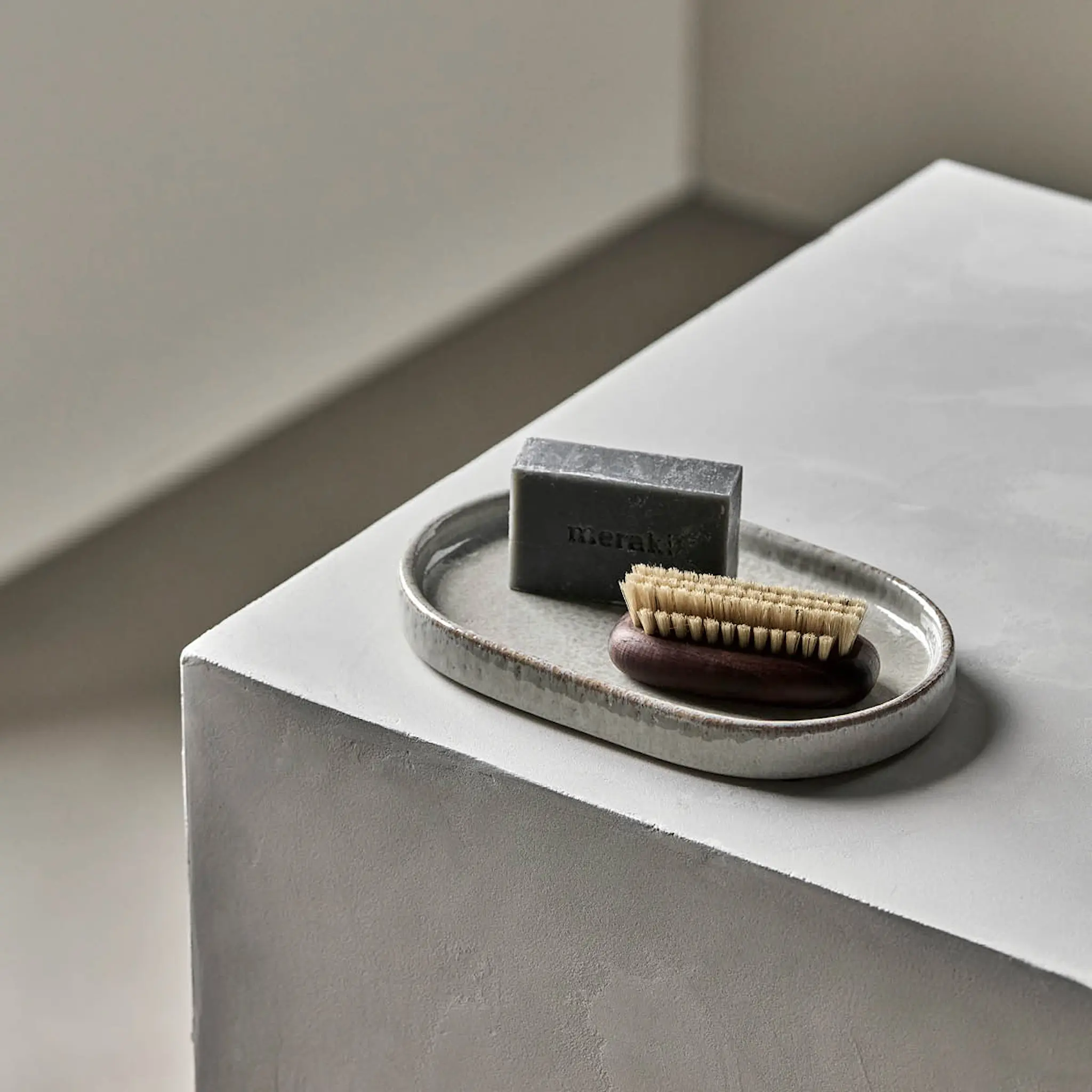 Meraki Datura Alusta 20x12,5 cm Shellish Grey