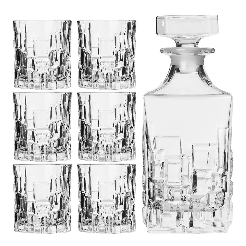 Etna Viskikarahvi + 6 lasia 81 cl Kirkas