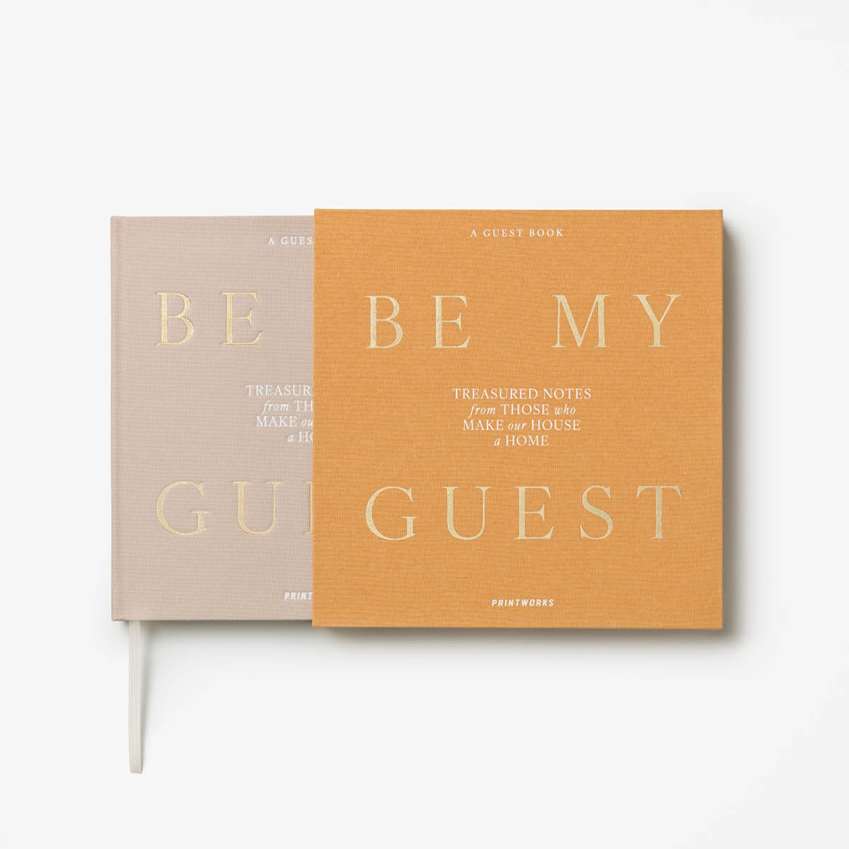 Printworks Vieraskirja 23x24 cm keltainen/beige