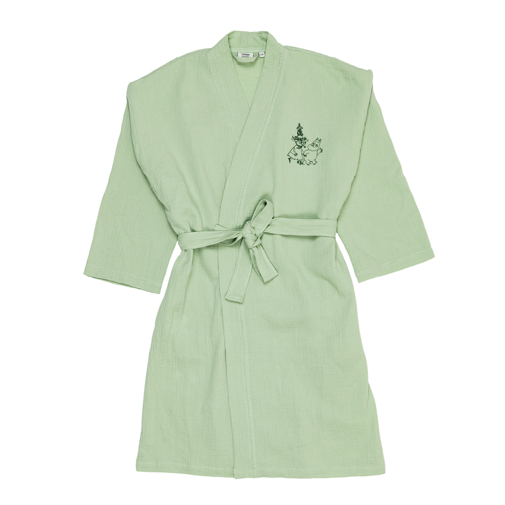 Moomin Arabia - Muumi Kylpytakki musliini L/XL Vihreä