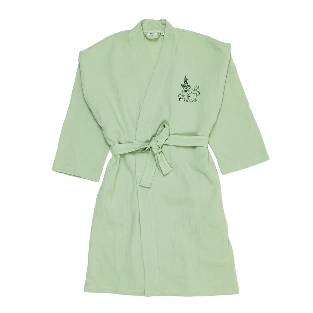 Muumi Kylpytakki musliini L/XL Vihreä