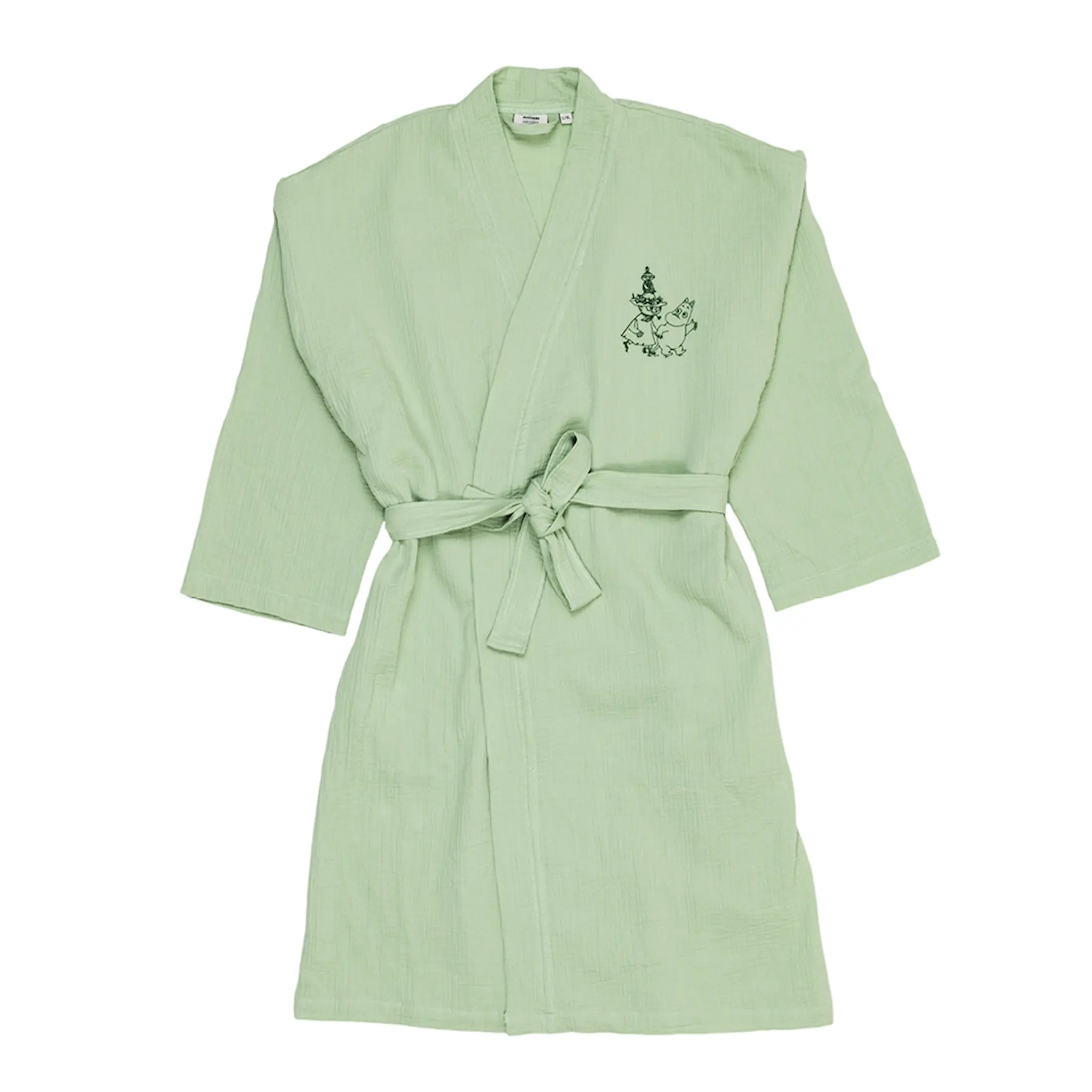 Moomin Arabia Mumin morgonrock muslin L/XL grön