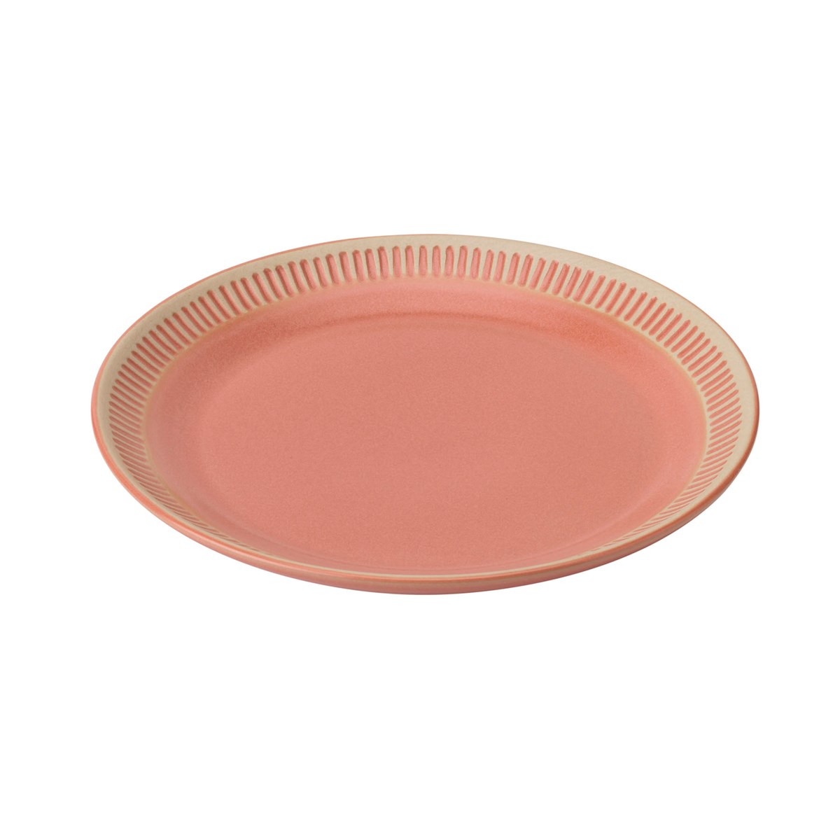 Knabstrup Keramik Colorit tallerken 19 cm koral