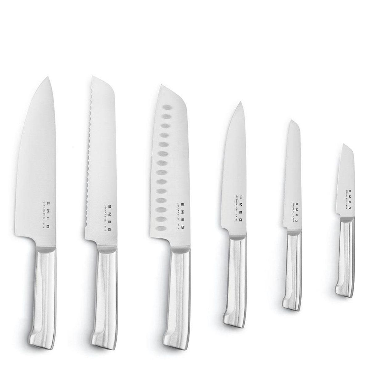 Smeg Knivblokk m/6 kniver KBSF02 krem