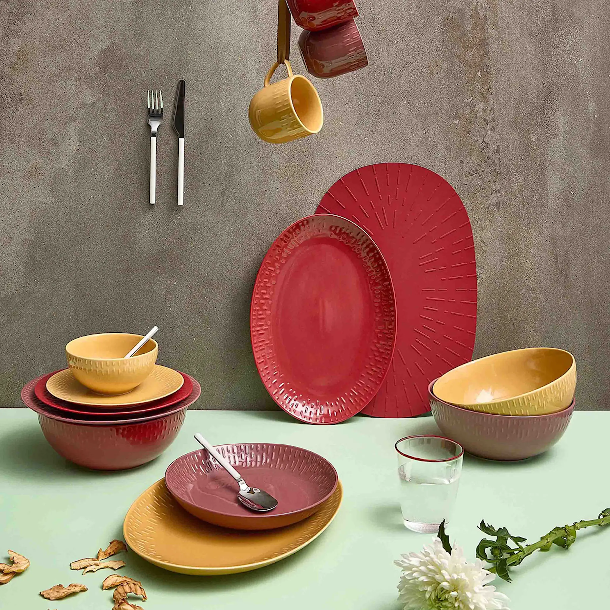 Aida - Life in colour Confetti bordstablett 45x30,6 cm Chili