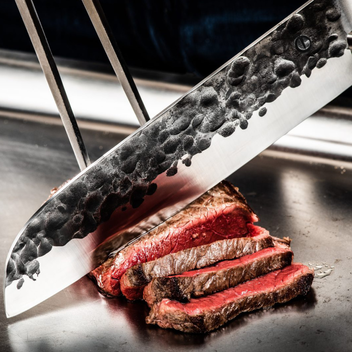 Forged Santokukniv 32 cm olive