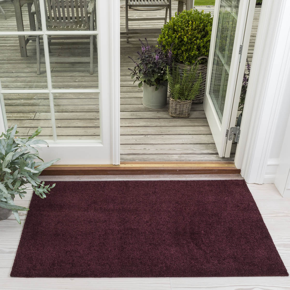 Tica Copenhagen Unicolor golvmatta 120x67 cm bordeaux