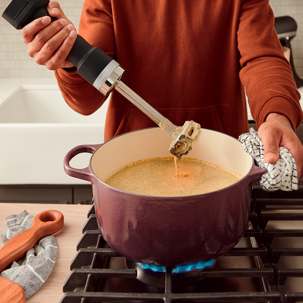 KitchenAid Go Cordless stavmikser 5KHBRV71BM m/ batteri matt svart