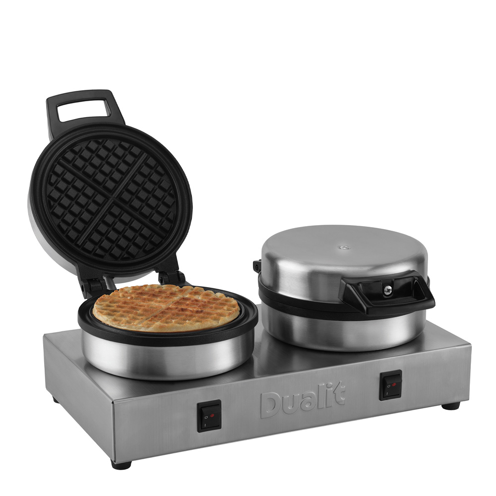 Dualit Dobbelt vaffeljern børstet stål