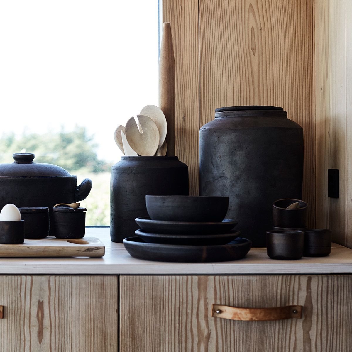 Muubs Hazel Suola- ja Pippurikulho Musta