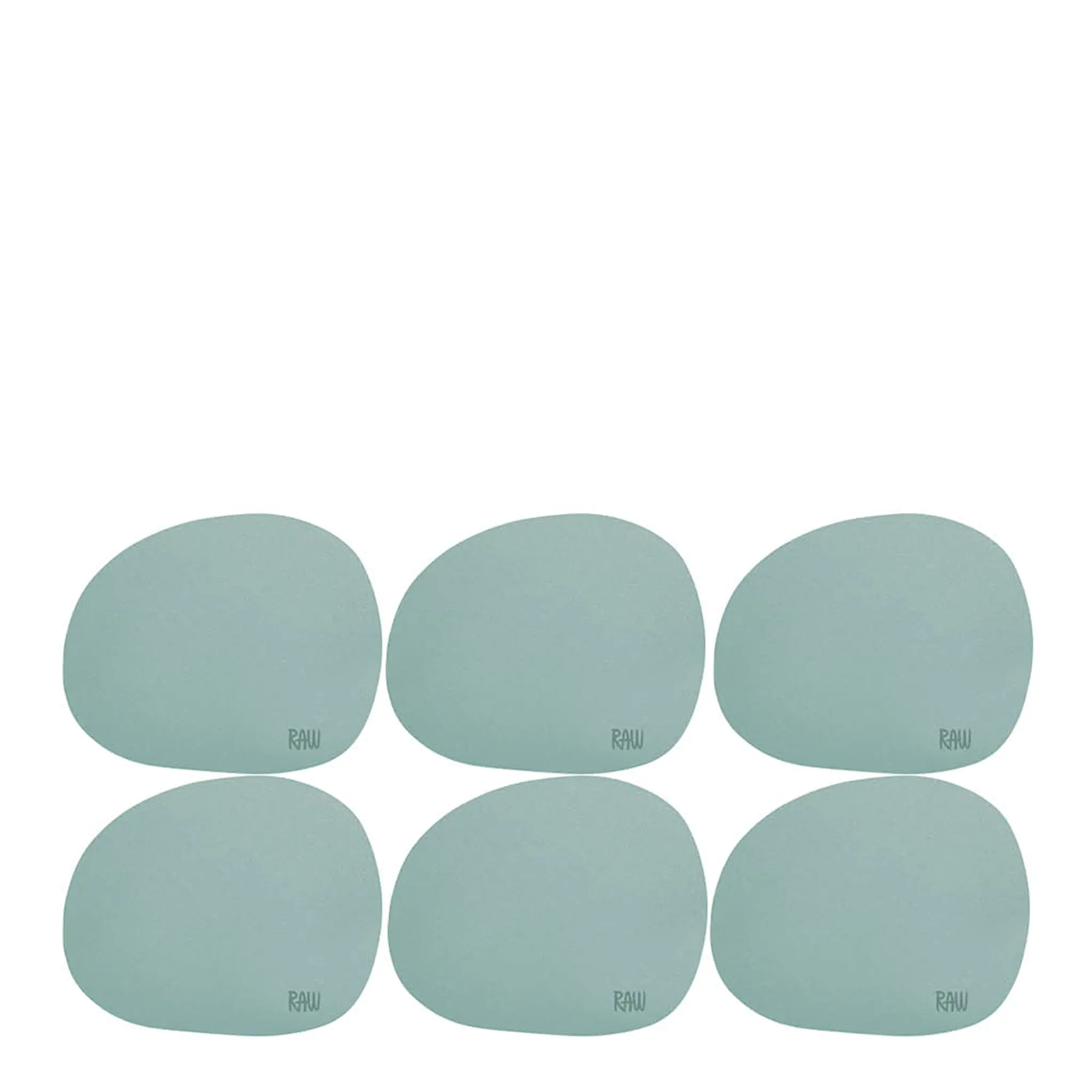 Aida RAW Soft glasunderlägg silikon 6-pack Green