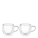 Mugg av glas 30 cl 2-pack räfflad
