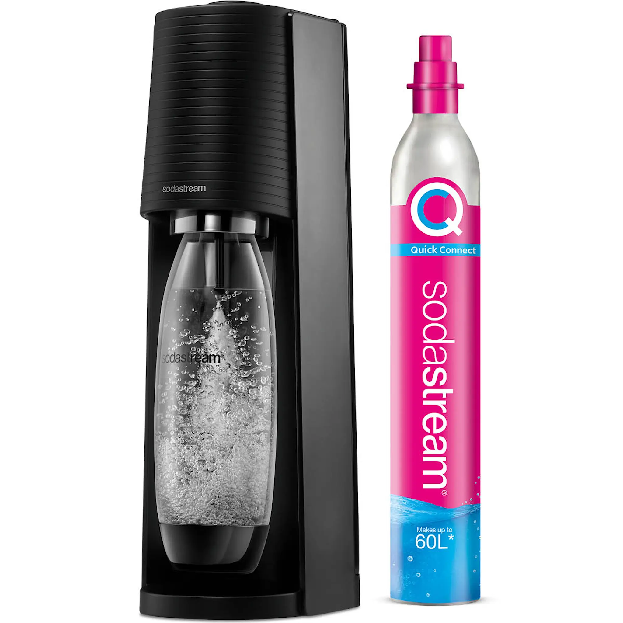 Sodastream Terra™ Kolsyremaskin inkl kolsyrecylinder 43,7 cm svart