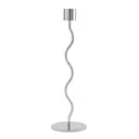 Curved Ljusstake 26 cm Silver