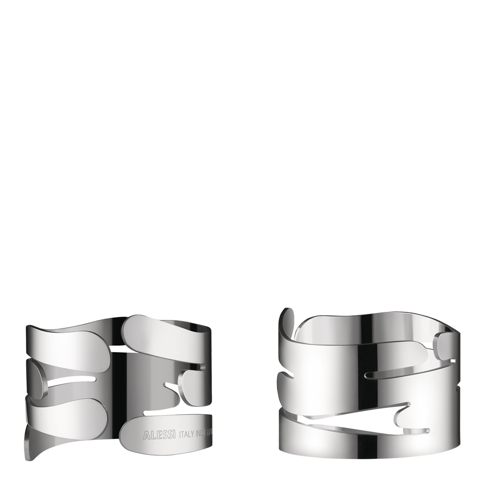 Alessi Alessi Servettring 2-pack Silver