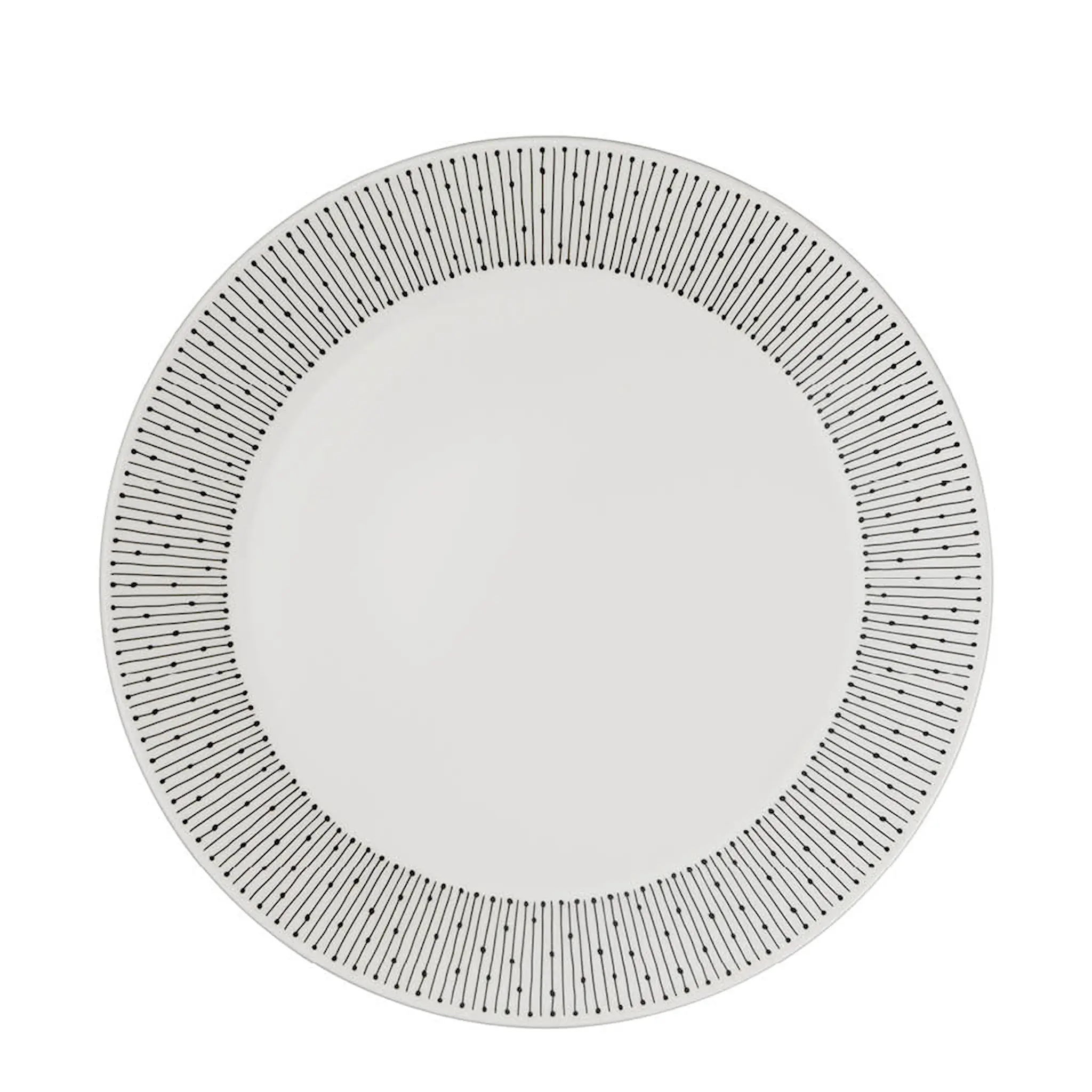 Arabia Mainio Sarastus Tallrik 25 cm Vit/Svart