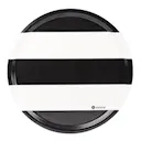 Stripes serveringsbricka 38x38 cm svart/vit