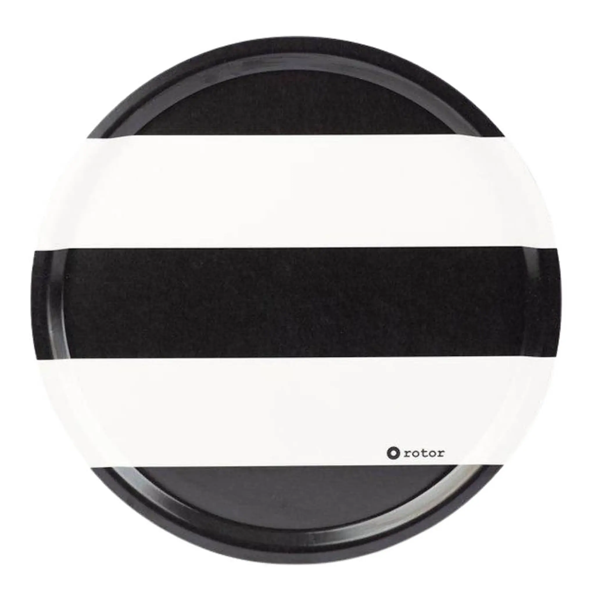 Rotor Design Stripes serveringsbricka 38x38 cm svart/vit