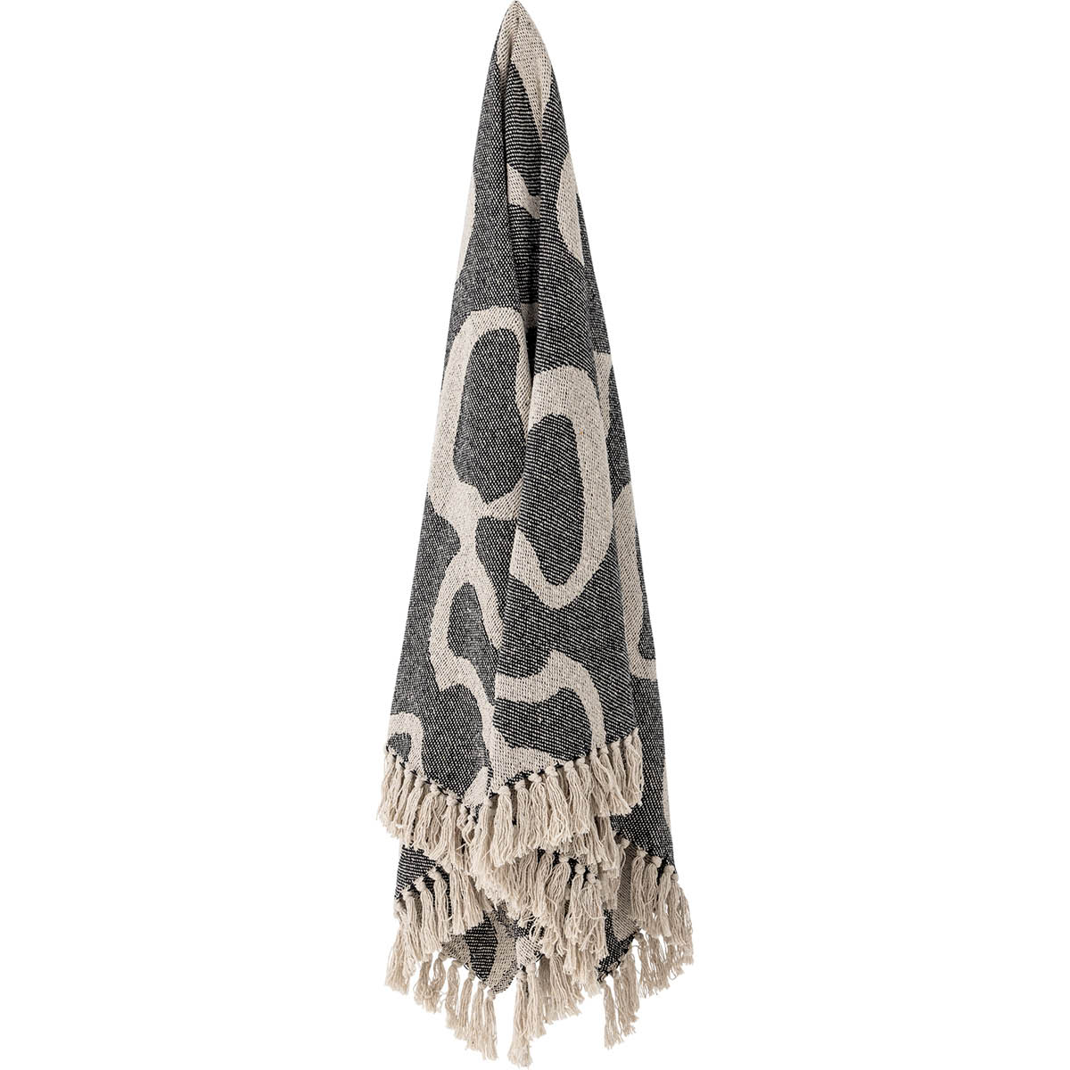 Bloomingville Pledd Salobre 160x130 cm svart