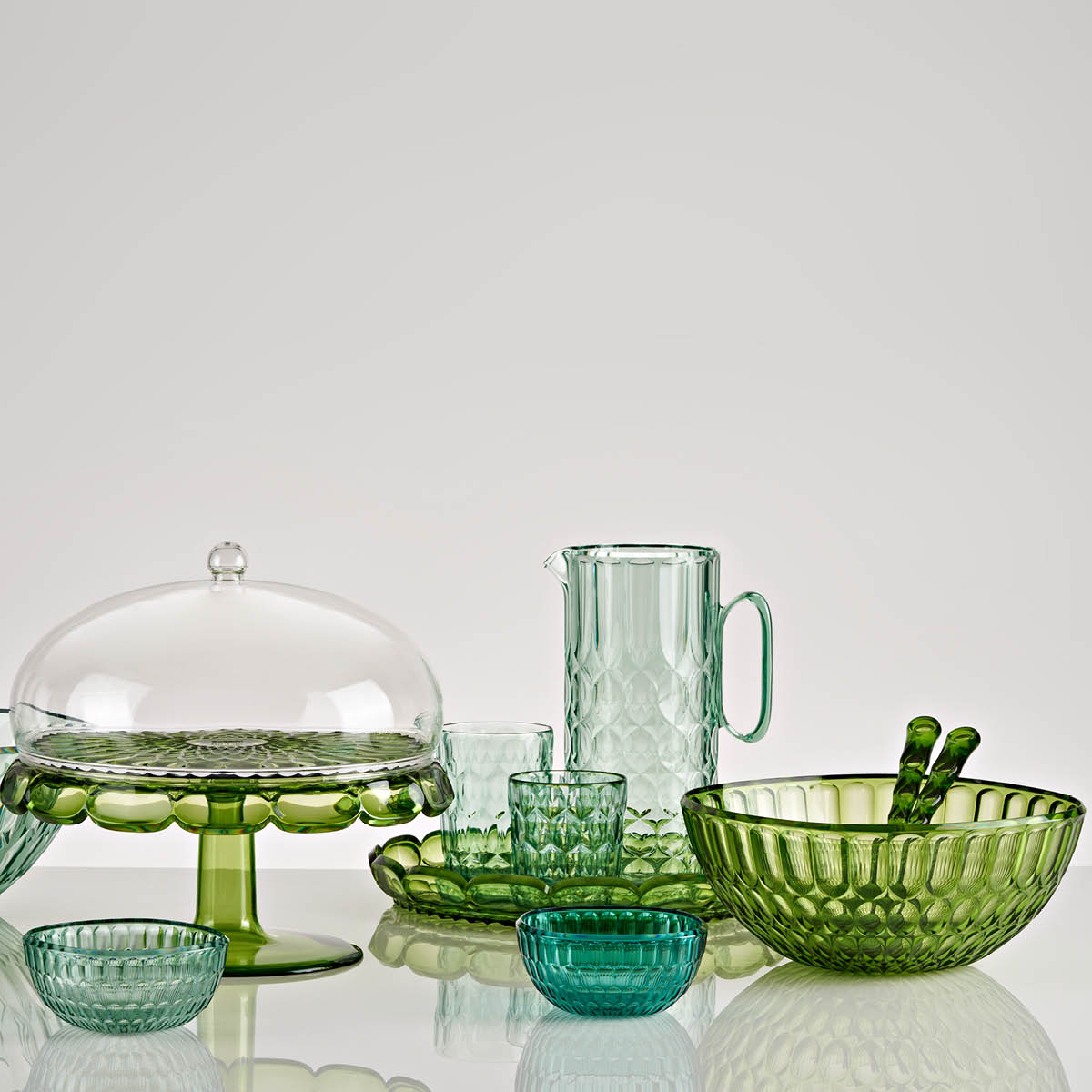 Guzzini Vanity salladsbestick 2-pack bioplast Water lily green