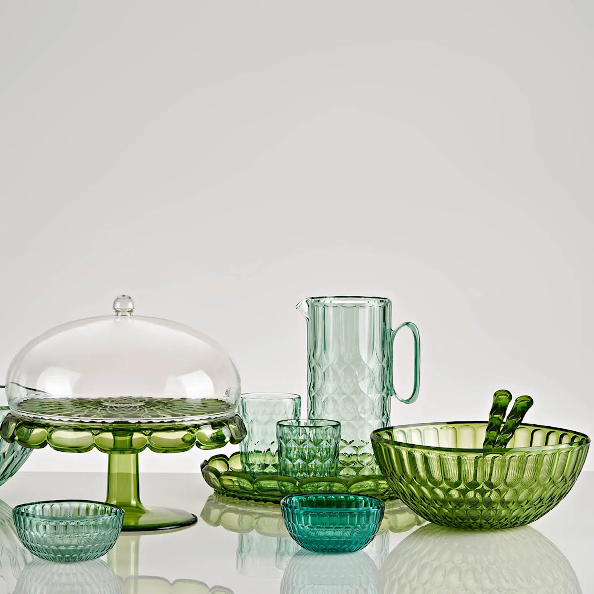 Guzzini Vanity salladsbestick 2-pack bioplast Water lily green
