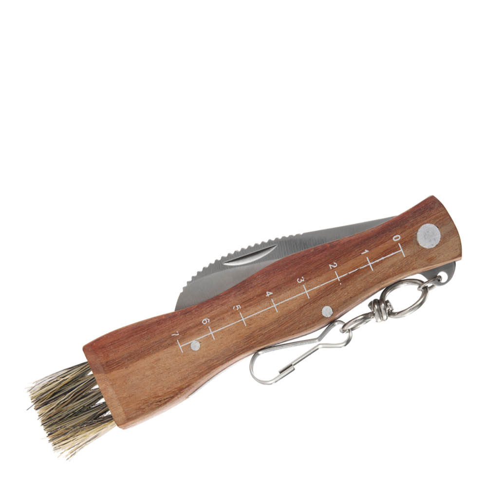 Dorre Stuti svampkniv med borste 13,2 cm trä