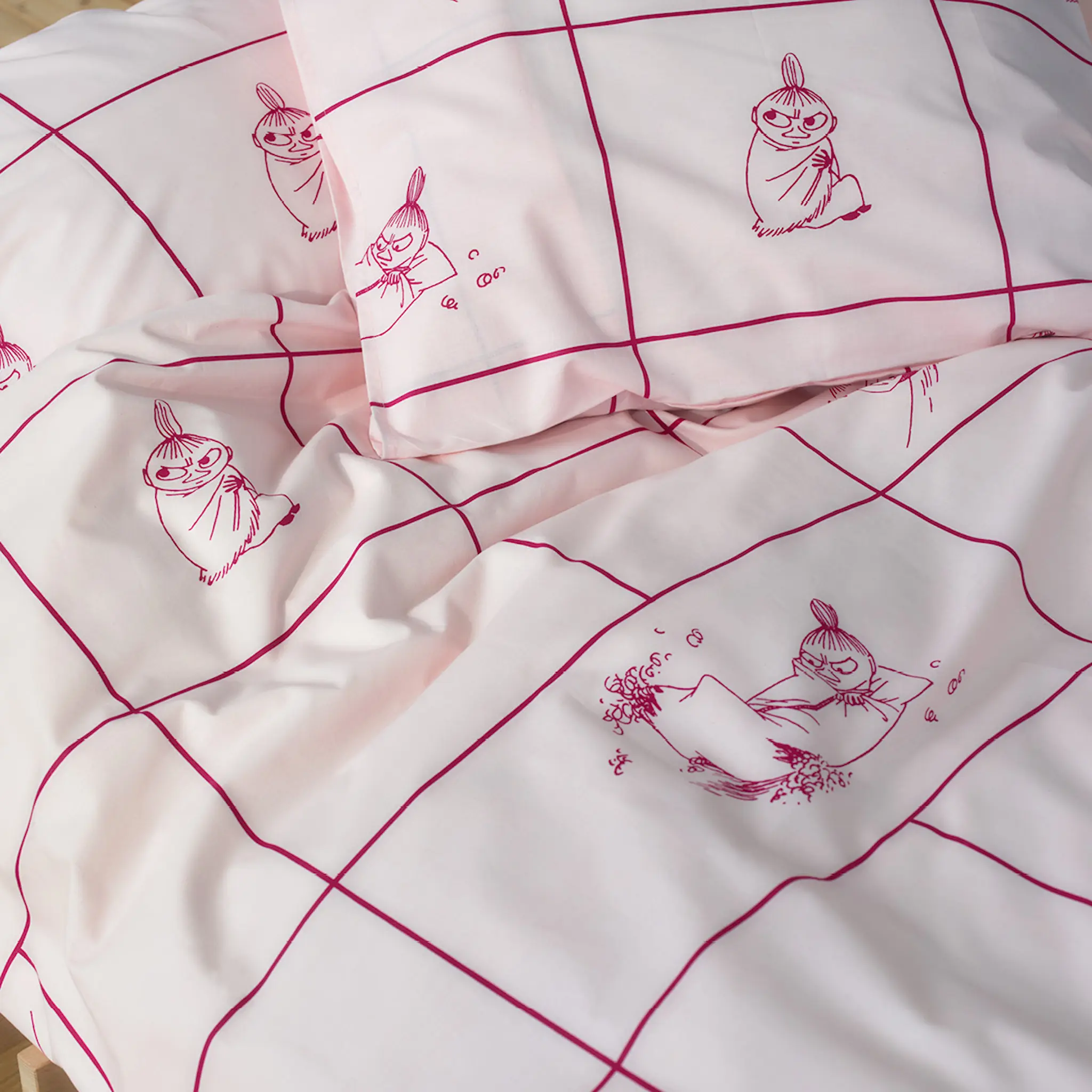 Moomin Arabia Muumi Pussilakanasetti Pikku Myy 150x210 cm Raidallinen