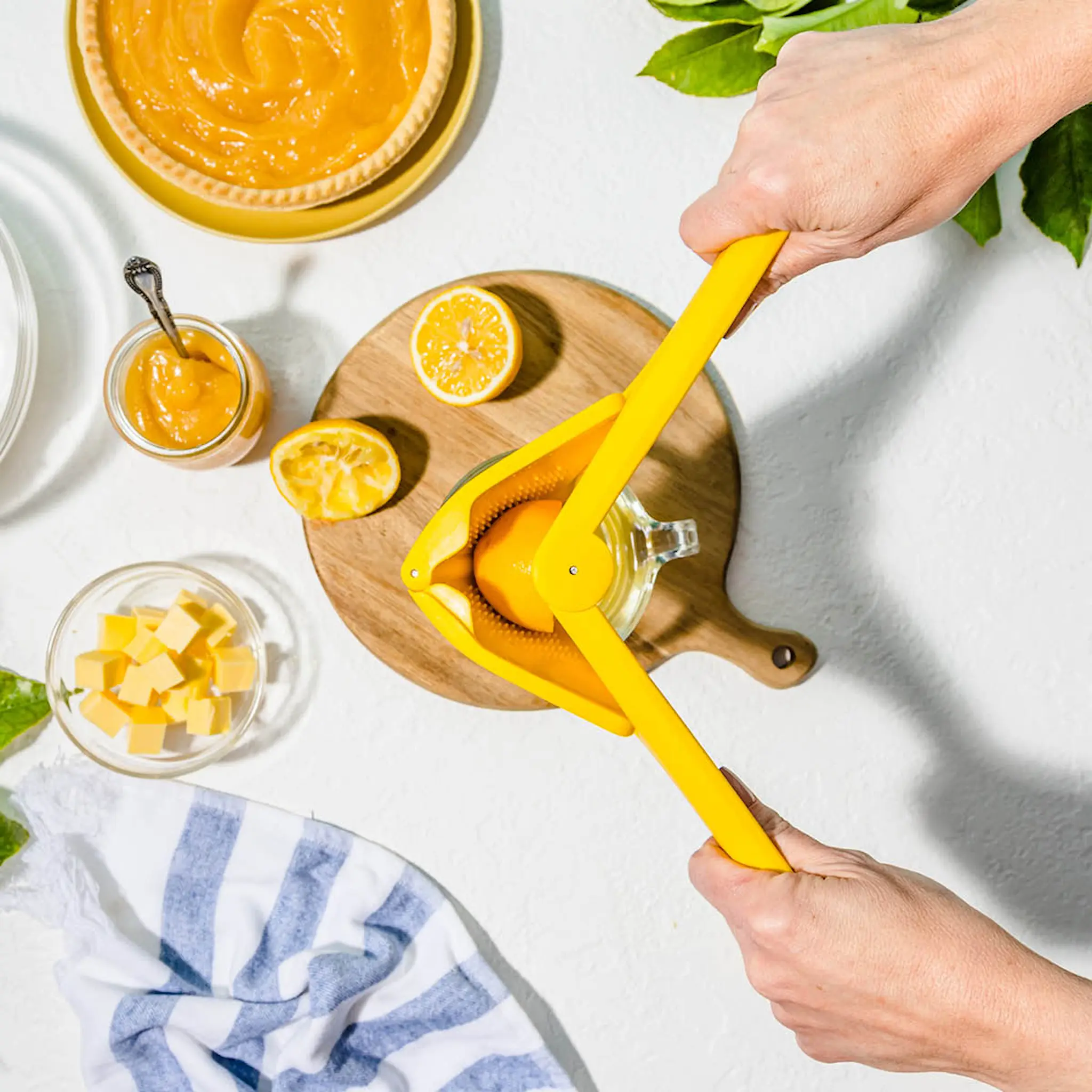 Dreamfarm Sitruspresse sitron sammenleggbar 25 cm gul hover