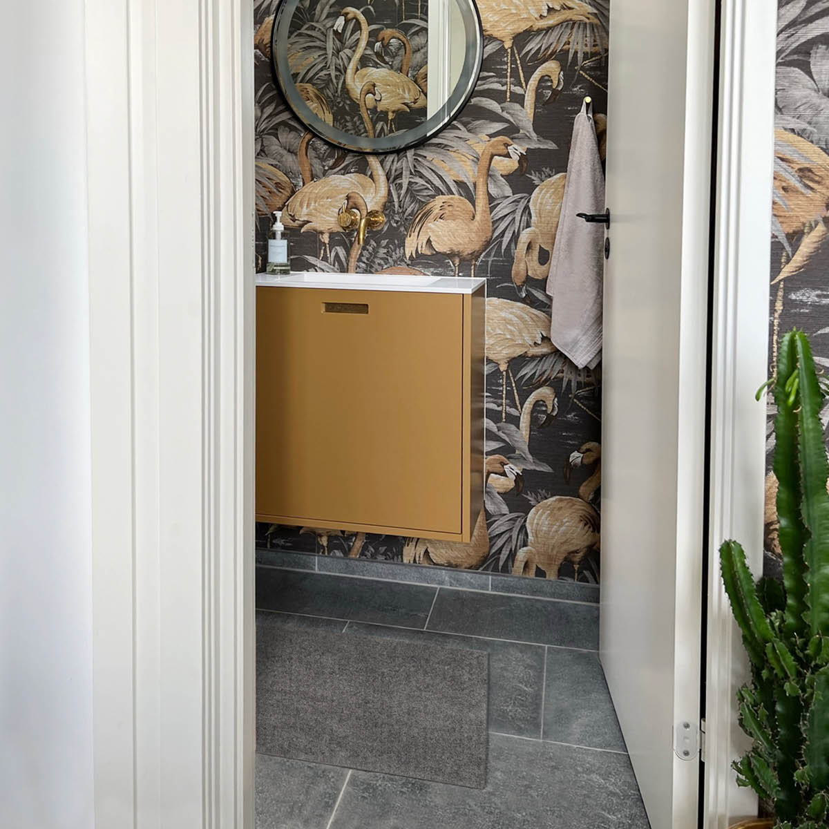 Tica Copenhagen Unicolor golvmatta 40x60 cm stålgrå