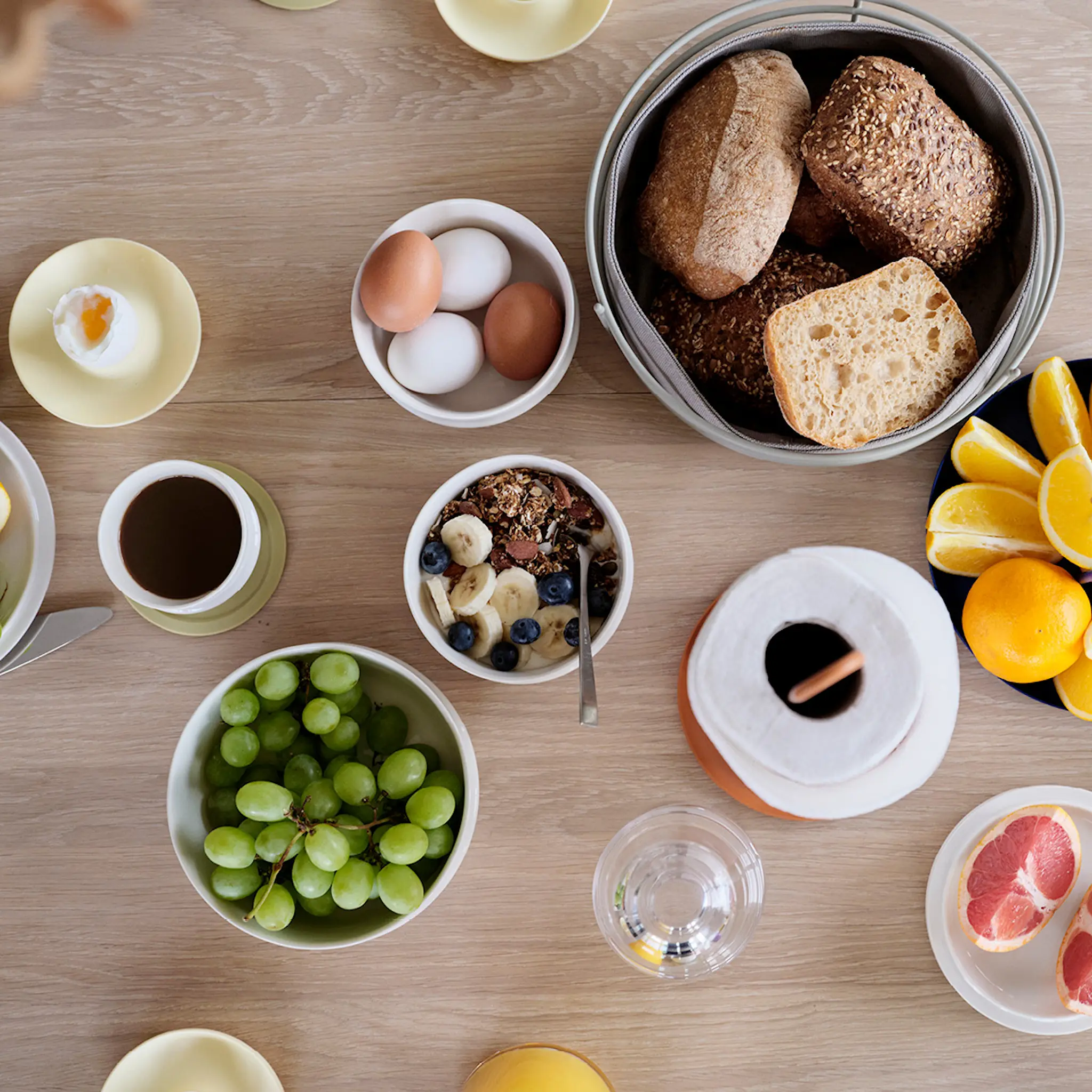 Zone Singles Äggkopp med hållare 4-pack 11 cm Limestone