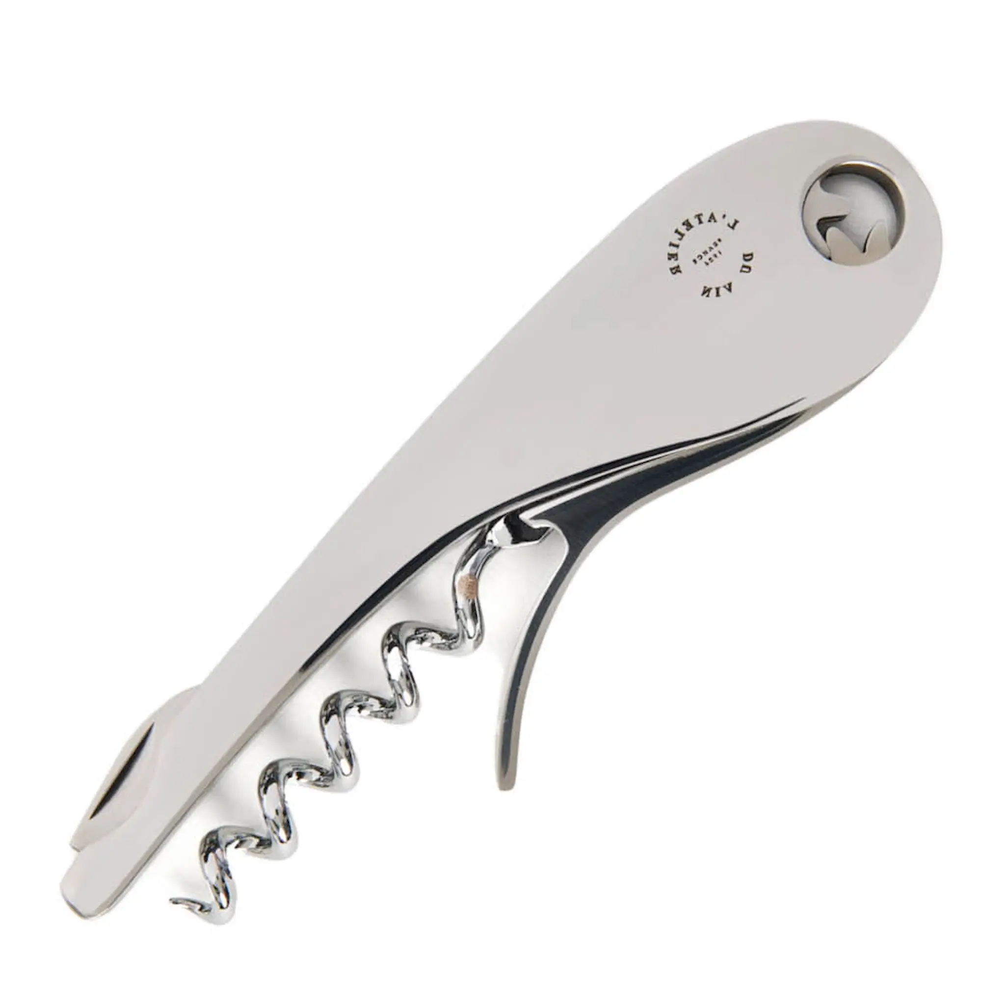 L'atelier du vin Soft Machine Korkkiruuvi 12,3 cm Hopea