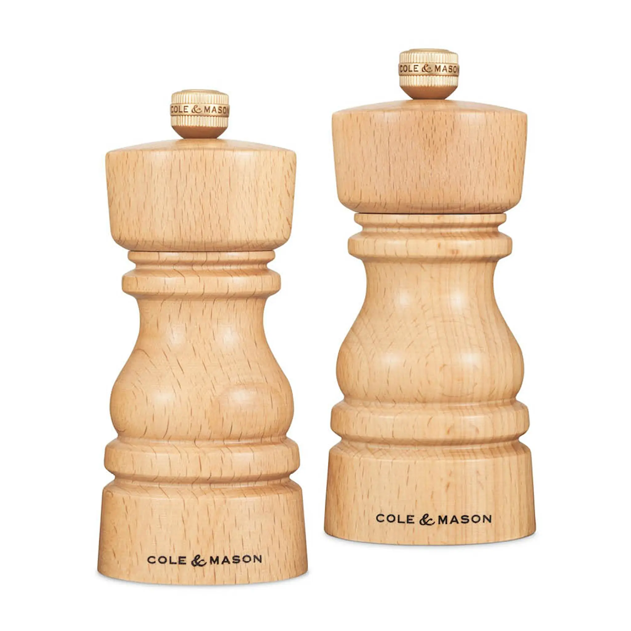 Cole & Mason London Salt- och Pepparkvarnset 13 cm Natur