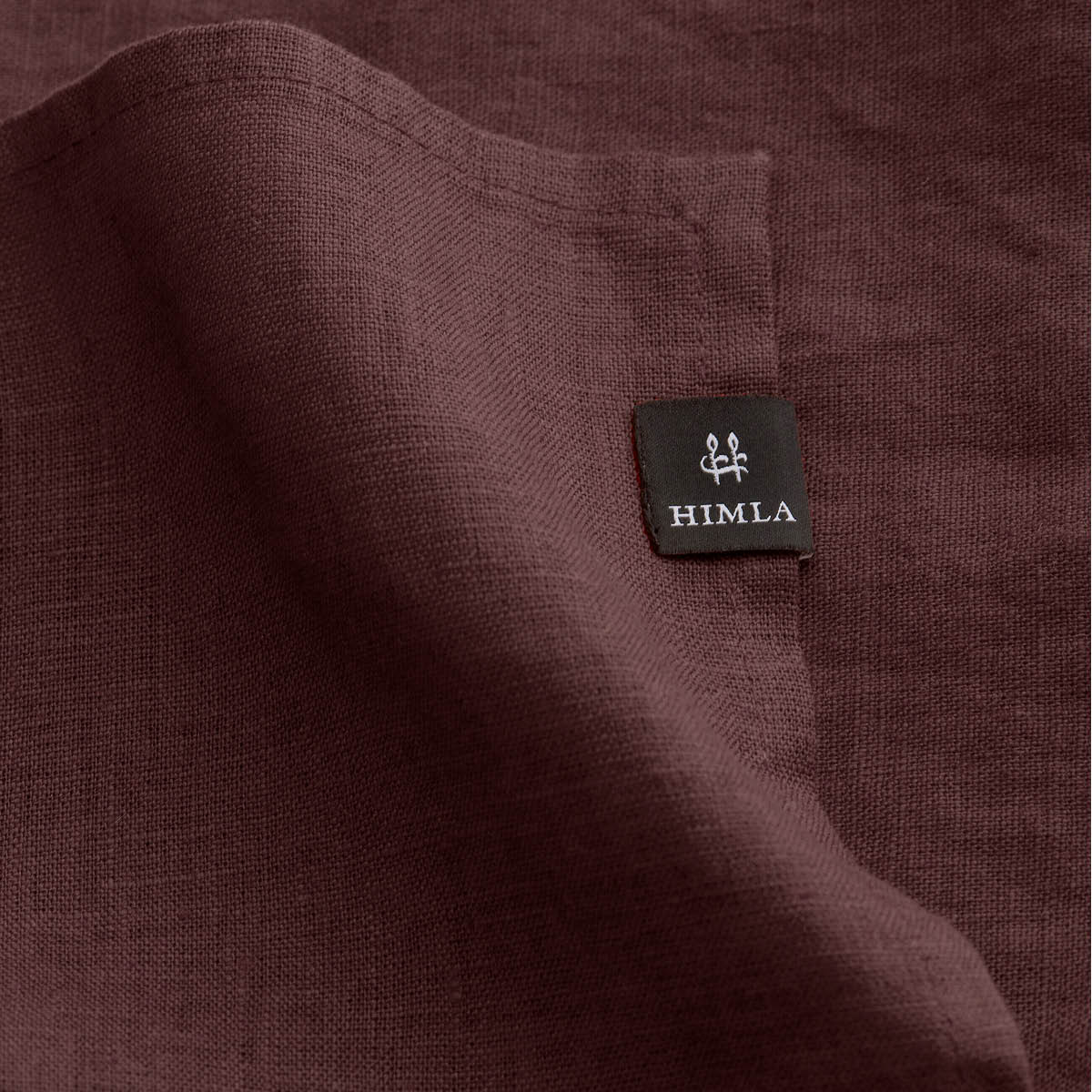 Himla Sunshine kuddfodral linne 50x50 cm burgundy