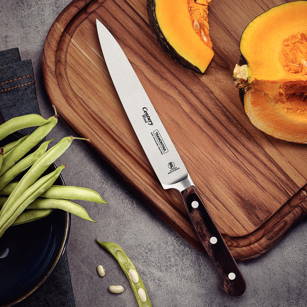 Tramontina Polywood allkniv 15 cm brun