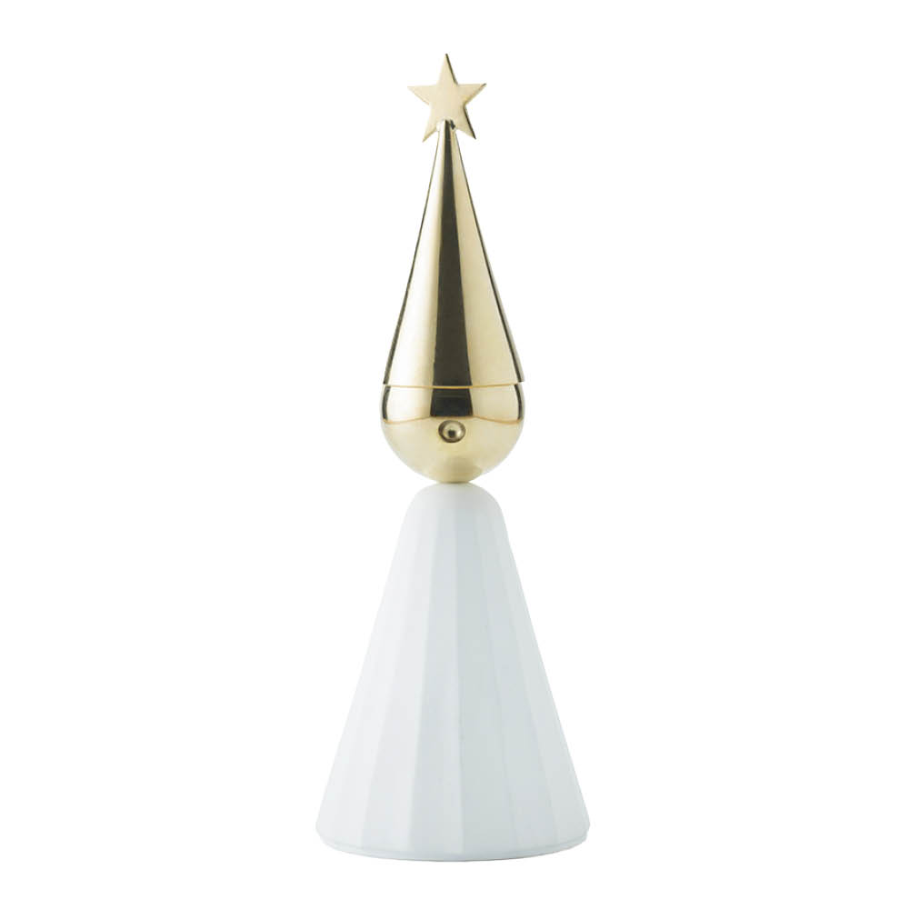 Klong Soprano Kynttilänjalka 20 cm Valkoinen/Messinki