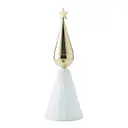 Soprano ljusstake 20 cm vit/mässing