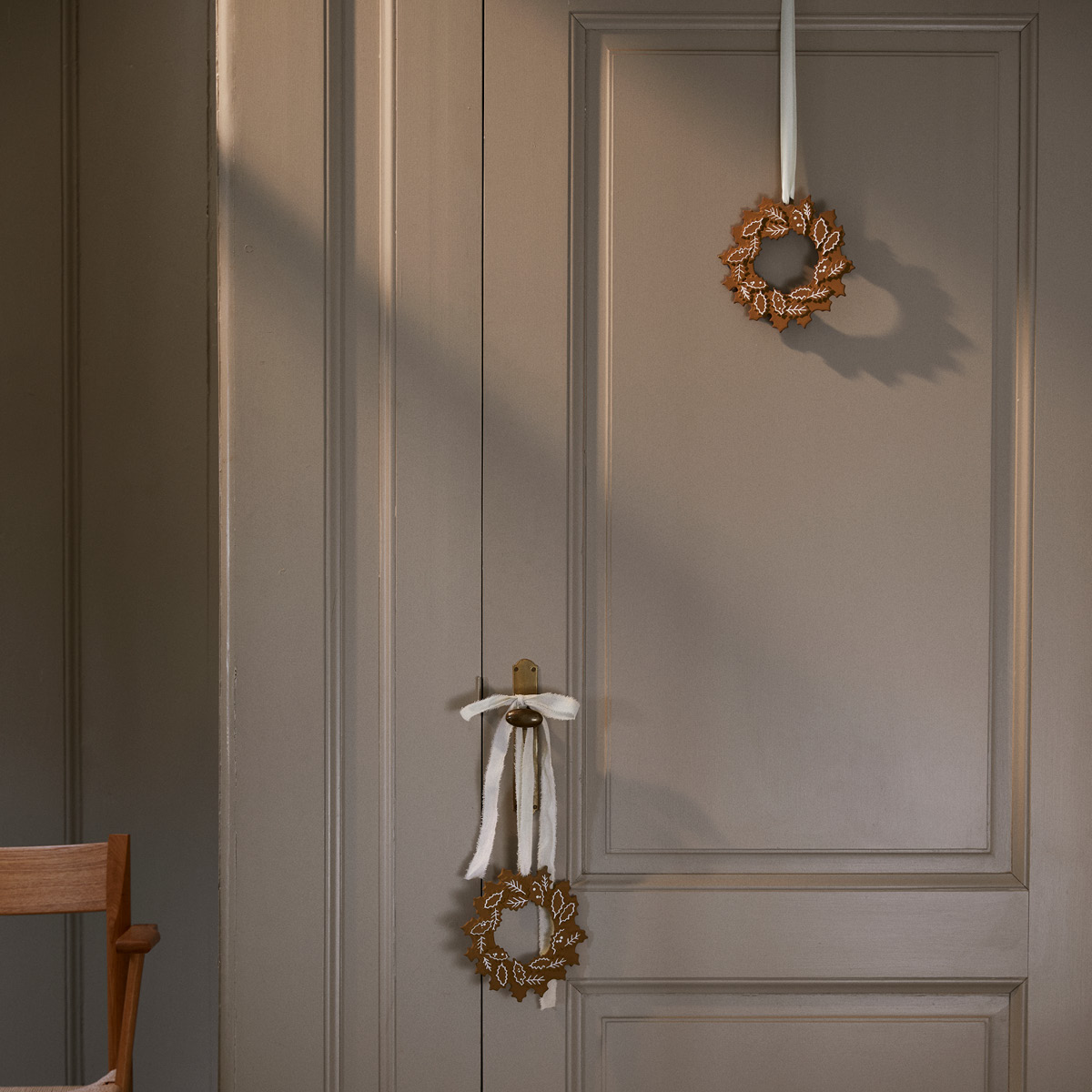 Kähler Gingerbread Riippukoriste Joulukranssi 18,5 cm Ruskea