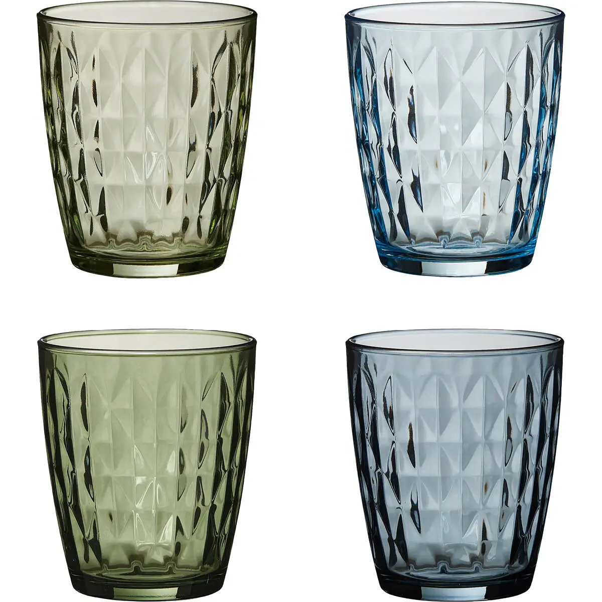 Aida Mosaic dricksglas 34 cl 4-pack blå