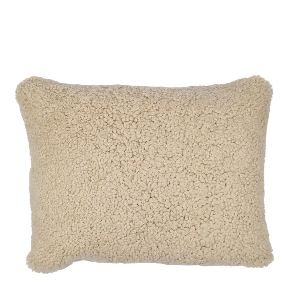 Tyynynpäällinen New Zealand lampa lyhyt villa 35x45 cm kuutamo