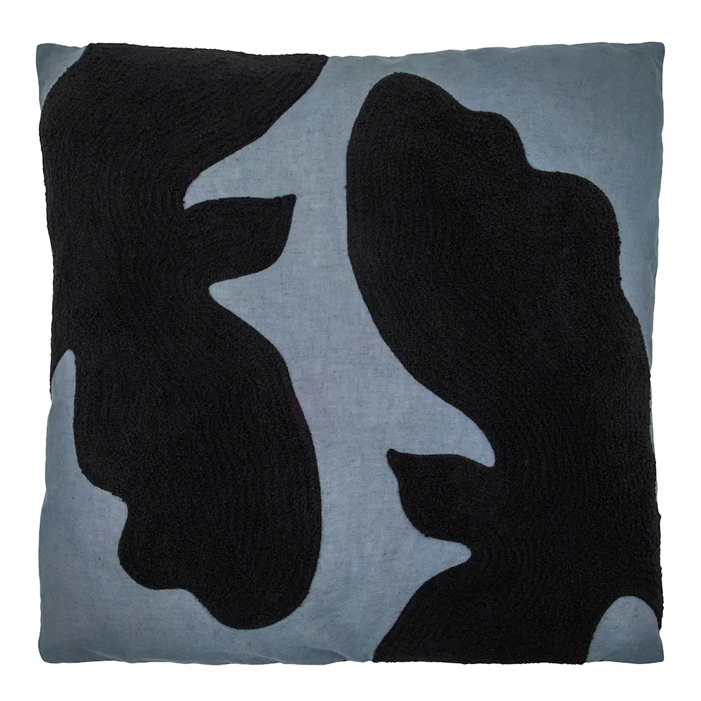 Miki koristetyyny 50x50 cm egeansininen/musta