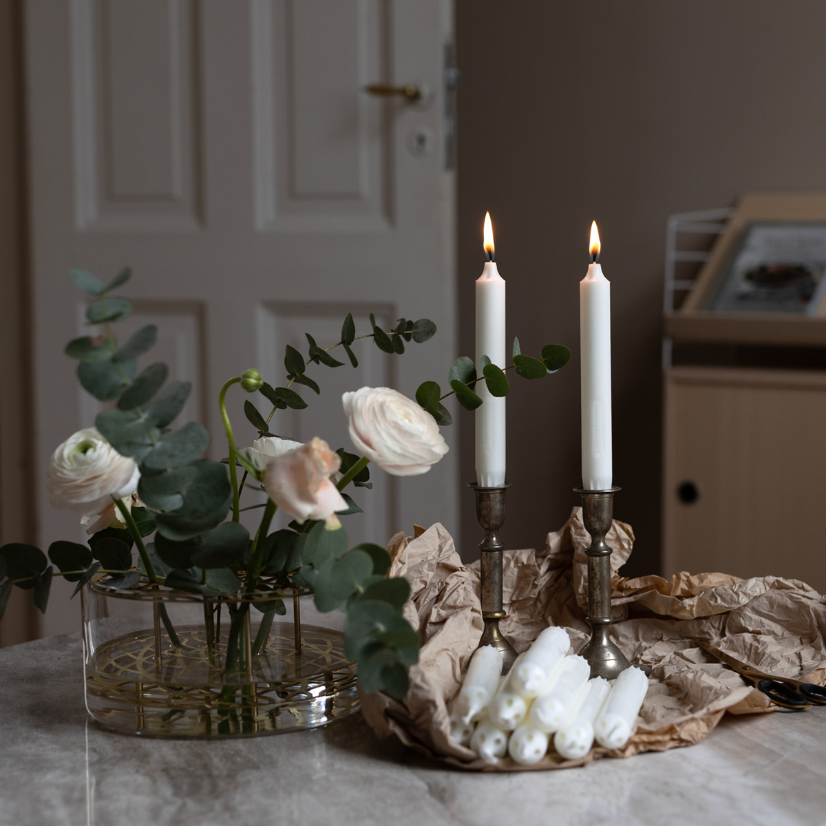 Liljeholmens Kanalljus 20,5 cm 4-pack vit