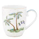 Jolie Dots mugg 20 cl vit/guld