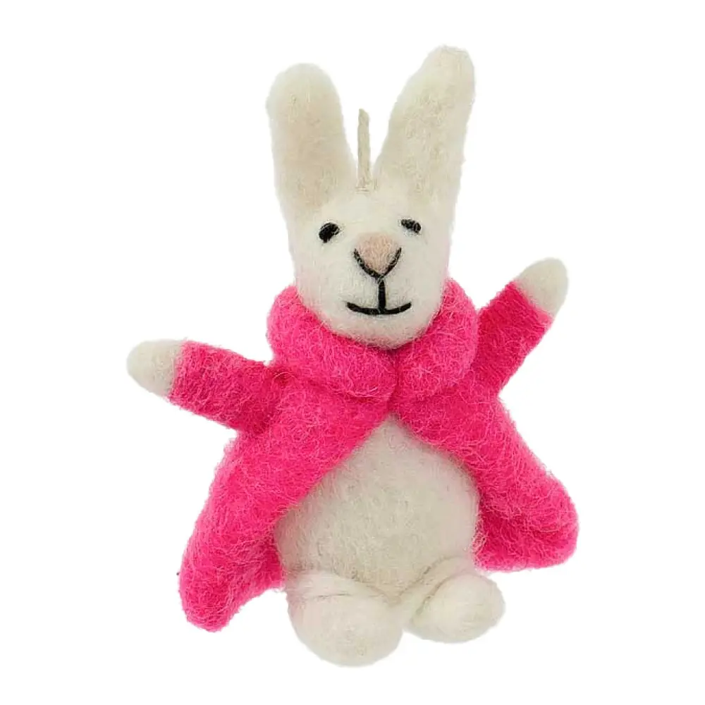 Pääsiäiskoriste 9x6 cm Kani takissa