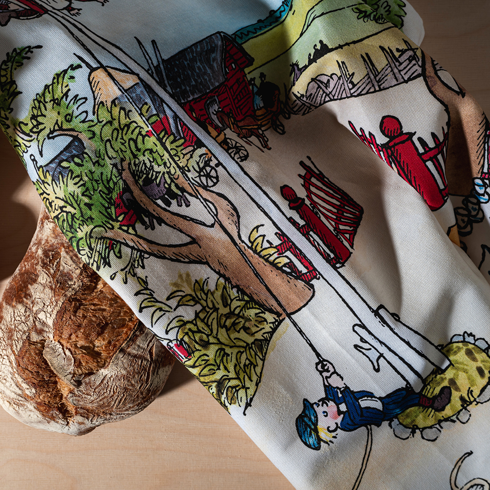 Muurla Emil kjøkkenhåndkle 50x70 cm flaggstangen hvit