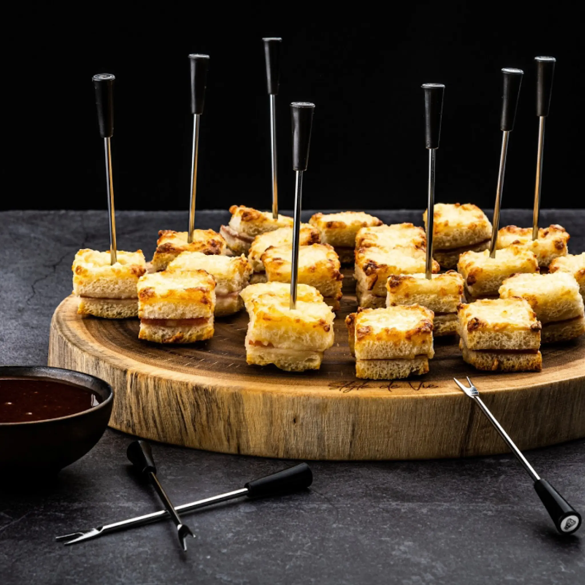 Laguiole Style de Vie Tapasgaffel 12-pack svart